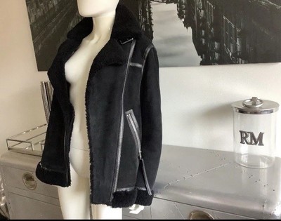 All Saints Lammfelljacke
