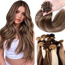 200G Fusion Pre-Bonded Keratin Nail U Tip Remy Real Human Hair Extensions THICK