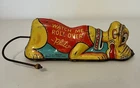 Vintage 1939 Walt Disney Marx Watch Me Roll Over Pluto Tin Litho Windup Toy