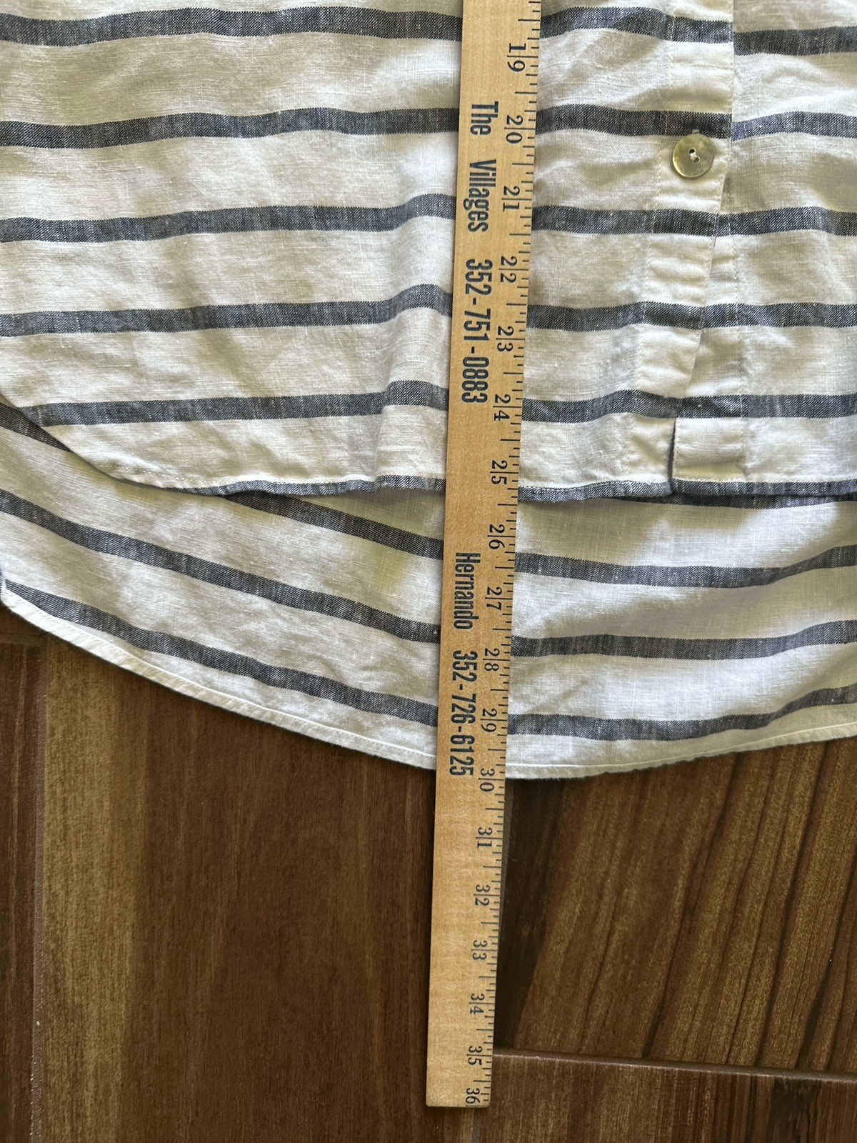 JOHN MARK Striped Embroidered Patchwork Long Slee… - image 6