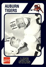 1989 Auburn Coke 580 Collegiate Collection Football "Main Set" Cards