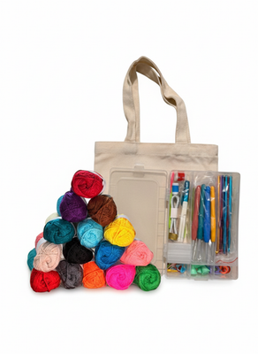#ad 80 Pcs Crochet Kit for Beginners Adults Crochet Kits Include Yarn Starter Kits $19.99