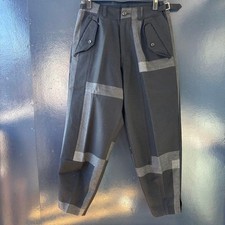 USED COMME DES GARCONS BLACK GRAPHIC WOOL PANTS GOOD