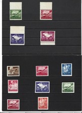 Nationales Indien 1943, Azad Hind, Michelnr: Auswahl aus I-X A/B, postfrisch **