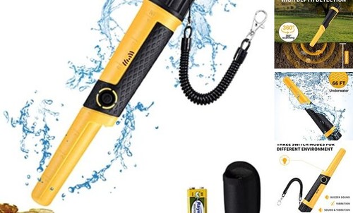 Metalldetektor Pinpointer Stab: 5" Erkennungstiefe, IP68 voll wasserdicht, bis - Bild 1 von 7