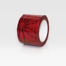 FindTape Printed Security Carton Sealing Tape SKU SPT : 3 in. x 72 yds. Red 