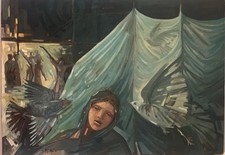 Dipinto Olio Su Tela “ L’ANNUNCIAZIONE”