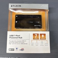 Belkin 7 port USB Powered Multi USB 2.0 Hub Splitter Hi Speed for PC Mac Laptop