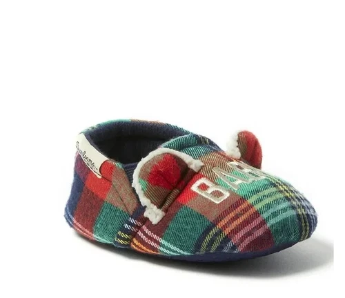Bear Family Slippers Dearfoams Baby 0-6 Months Mach wash Limited edition SZ 2-3 - Picture 5 of 14