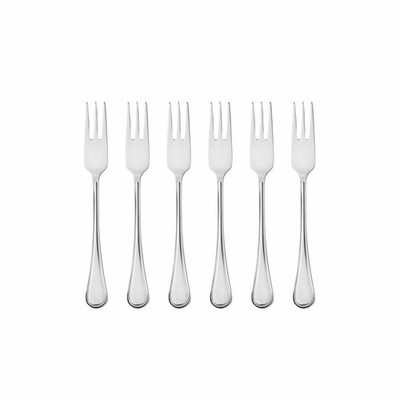 Gense Kuchengabel Oxford 6er Set, Besteck, Gabeln, 18/8 Edelstahl, 16.2cm, 20502