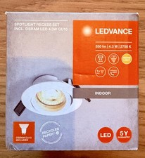 GU10 LED Recessed Ceiling Downlight Tilt Spot Light Ring Fitting