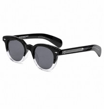 JACQUES MARIE MAGE MODEL 1948 1200845 Black Crystal Fade / Smoke Gray Sunglasses