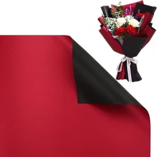 20 Sheets Double-Sided Colors Flower Wrapping Paper,Waterproof Valentine's Day B