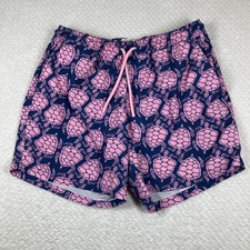 J.CREW Flex Swimwear Men's Swim Shorts Large Turtle Lined