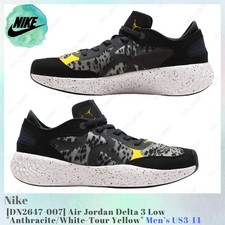 Jordan Delta 3 Low Men\'s size 9.5 Sneaker Anthracite/White-Tour Yellow (DN2647) Air Jordan Delta 3 Low  main image 2