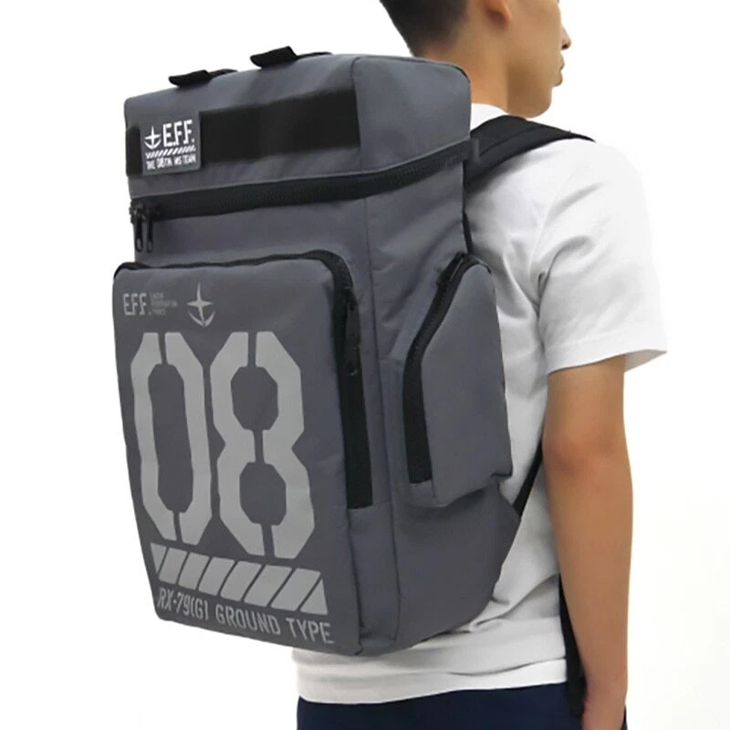 Anime GUNDAM 08 MS TEAM RX-79 Cosplay Backpack School Laptop