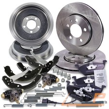 2x BREMSSCHEIBE + BELÄGE + TROMMELN + BACKEN + RADZYLINDER FÜR SKODA OCTAVIA 1U