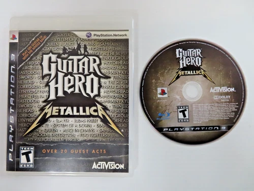 GUITAR HERO METALLICA NO MANUAL PLAYSTATION 4 PS4 VIDEO GAME TESTED WORKS