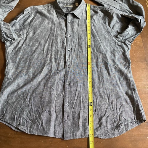 Burberry Brit Herren Baumwolle Ramie Gewebt Button-Down Langarm Hemd Größe 2XL - Bild 13 von 15