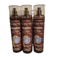 Bath  Body Works Gingerbread Latte Fine Fragrance MIst 8 fl oz 3 Pack