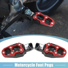 1 Pair 8mm Metal Motorcycle Rearsets Rear Set Footrest Footpeg Foot Rest Peg Red