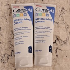 Lot Of 2 CERAVE BABY MOISTURIZING CREAM 8 Oz Size Skin Barrier NEW