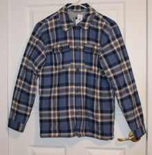 GAP KIDS SHACKET - BLUE PLAID - XXL 14-16 - NWT