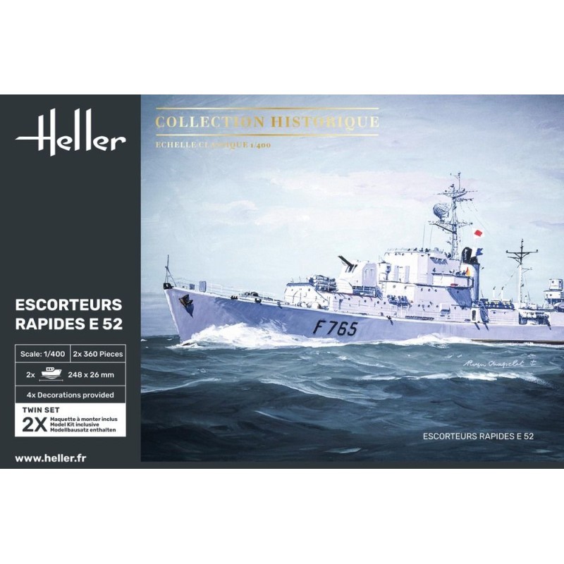 Heller 81094 Escorteurs Rapides E52 Collection Historique maquette plastique