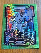 Tee Higgins #61 2023 Panini Prizm Neon Green Pulsar