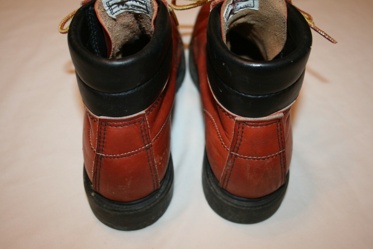 Vtg OXBLOOD STEEL TOE USA  RED WING‎ CHORE WORK BOOTS Men’s Size 15B 1980 main image 4