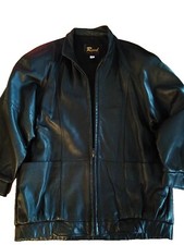 New Reed Leather Jacket Lamb Soft Coat Black Lined Quality Jacket Usa Women's M