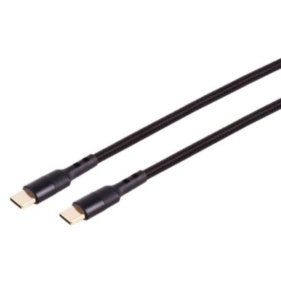 Handy Ladekabel für Samsung USB-A zu USB-C Schnellladekabel Schwarz Gold 2 Meter