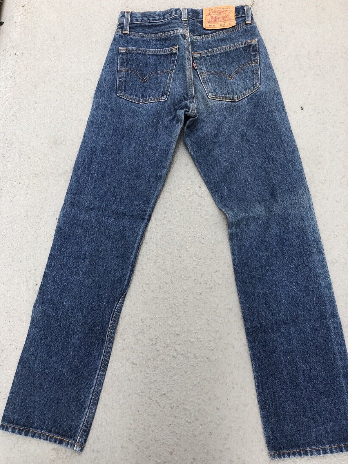 Levis Original 501 W36 L34 1980 Denim Classic Straight Leg Button Fly -   Canada