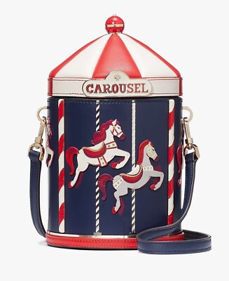 Kate Spade Winter Wonders Carousel 3D Crossbody Bag Novelty NWT