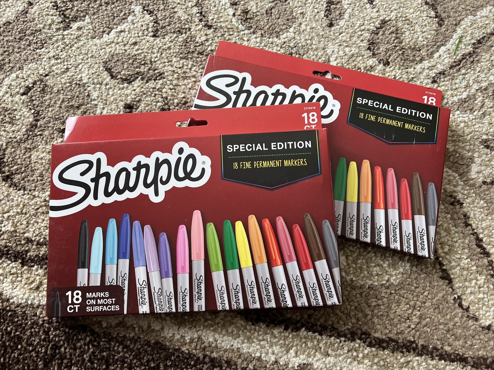 2 NEW Sharpie Ultra Fine Point Permanent Markers Limited Edition 18ct Unopened