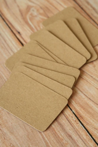 KRAFT Brown Business Cards 50pc blank Plain ATC craft DIY wedding place cards