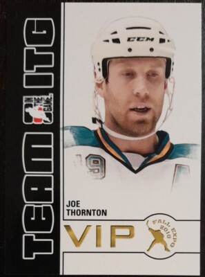 2010 - 2011 ITG Joe Thornton VIP 2010 Fall Expo #ITG-19 Hockey Card