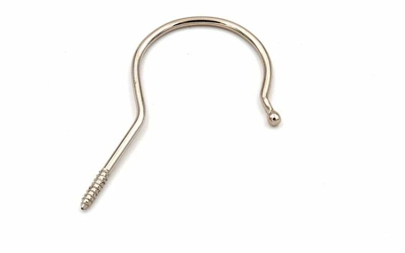 Qty 100 - Nickel Plated Clothing Hooks for DIY Coat Hanger Making