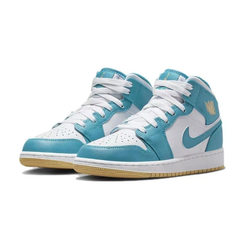 Nike Air Jordan 1 AJ1 Mid Aquatone GS Youth shoes  DQ8423-400 men's DQ8426-400 thumbnail 5