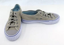 PF Flyers Shoes Center Reissue Lo Beige/White Sneakers Womens 6.5