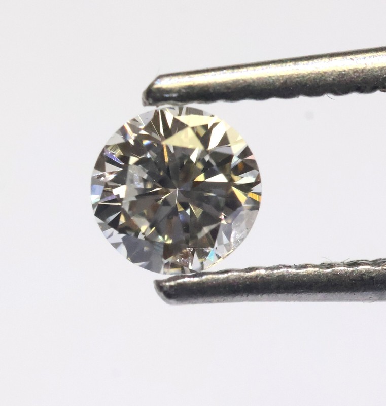 GIA loose certified .27ct G I1 Loose Brilliant round cut diamond ESTATE VINTAGE