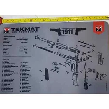 Tek Mat Ultra Premium Cleaning pad/ Mouse Pad Browning 1911 11" x 17" non slip