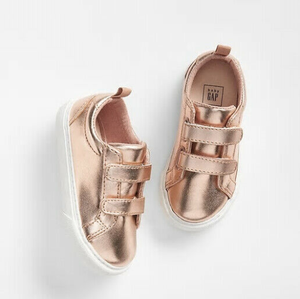 girls rose gold sneakers