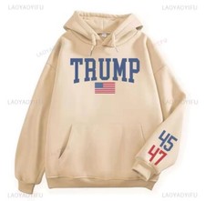 Classic Donald Trump Hoodie Hooded Sweatshirt Size XL