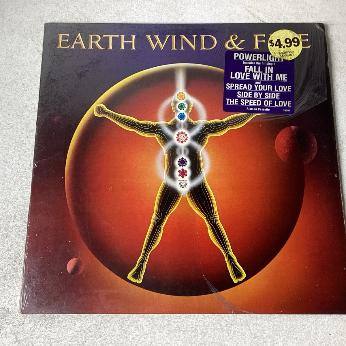 Earth Wind & Fire Powerlight Vinyl Record Lp 1983 Columbia TC