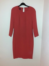 Mango Lined Red Dress medium