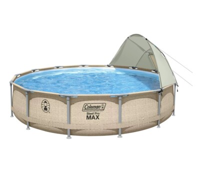 Coleman Steel Pro Max 14' x 33'' Round Metal Frame Above Ground Pool Set