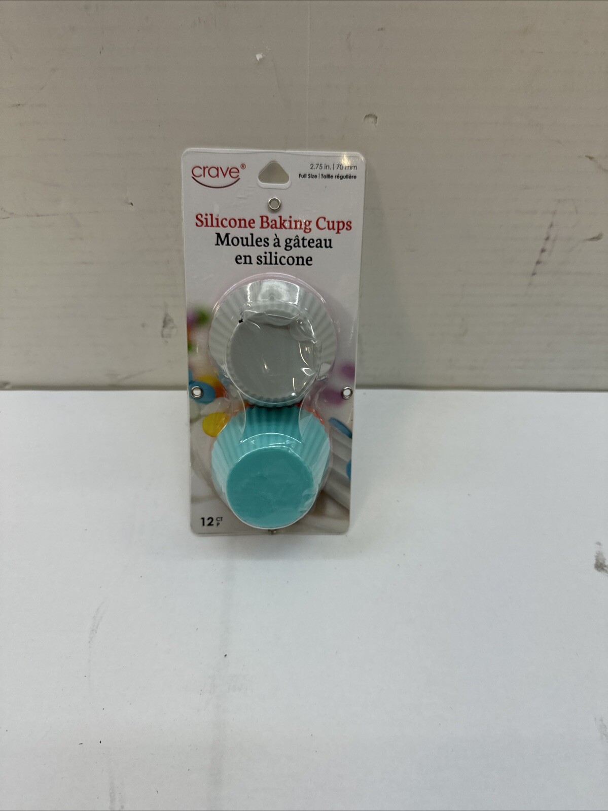 Silicone Baking Cups 12 Count Full Size Reusable Grey Pink Blue Coral Crave