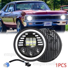 DOT Approved 7" inch Round Led Headlight High-Low Beam for Chevy II/Nova 1969-79