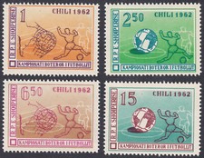 Albania 1962 MNH Mi 673/76 Complete Set Football World Cup Chile